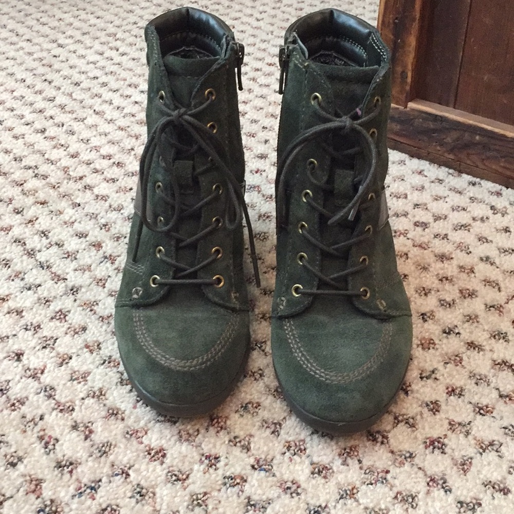 Suede booties